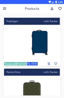 Travel Bags & Luggage Shopping android App screenshot 2